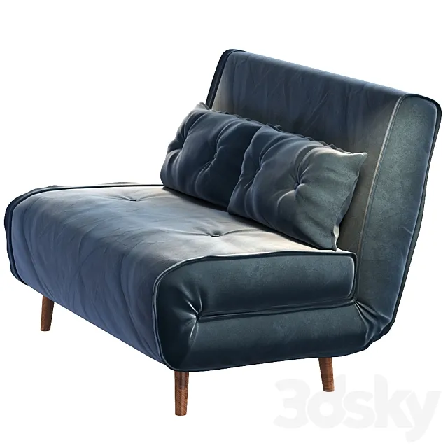 Haru small sofa bed 3D Model