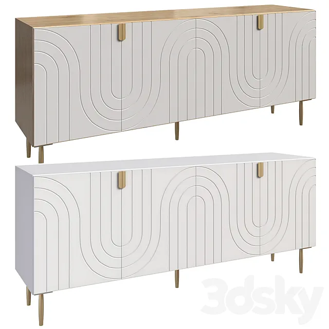 Harvard TV stand 3D Model