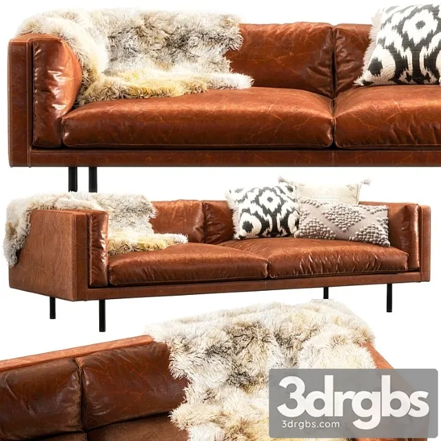 Harvey straight arm sofa 2 3D Model Free