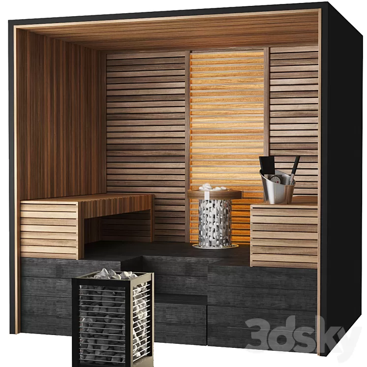 Harvia sauna 3D Model