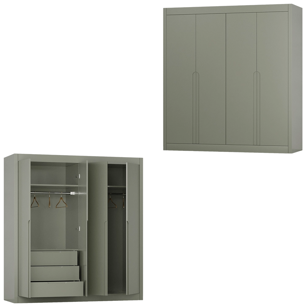 Hasan Guner - Four doors wardrobe 3D Model