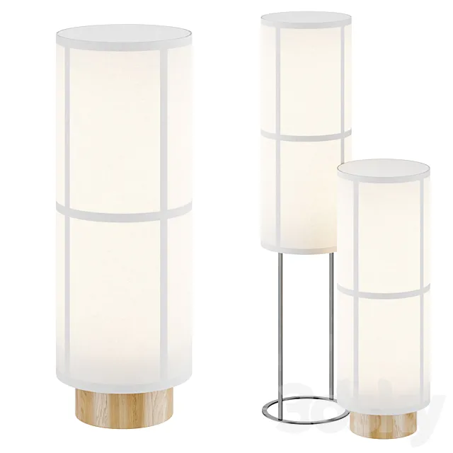 Hashira Floor Lamp 3D Model