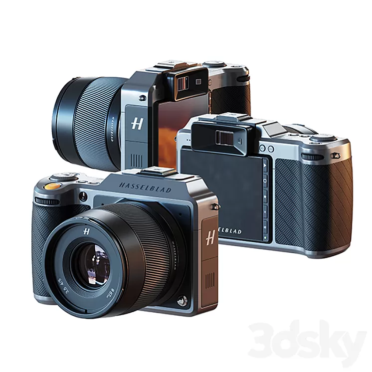 Hasselblad X1D II 50C Medium Format Camera 3D Model