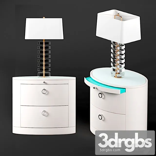 Hastings Nightstand And Ferris Lamp 3D Model Free