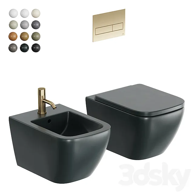 Hatria Bianca Wall-Hung WC 3D Model