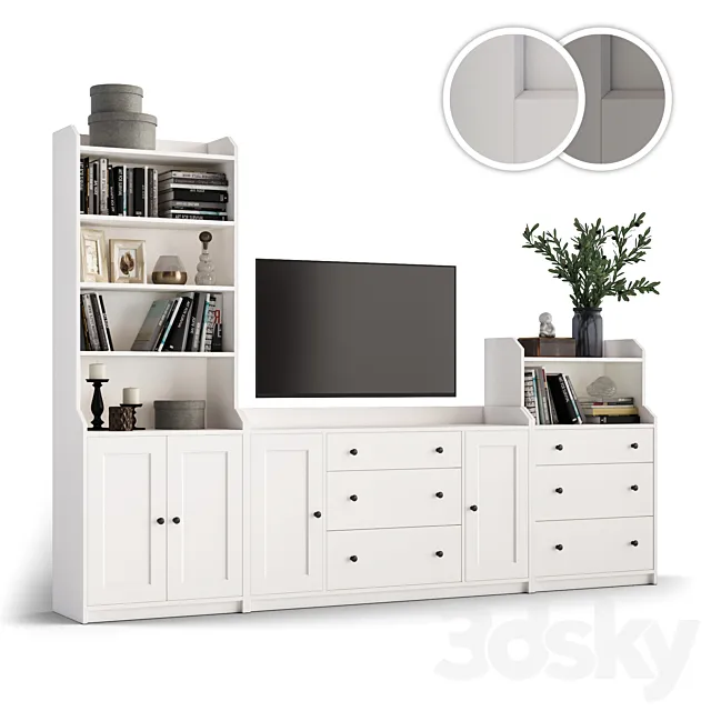 Hauga _ Hauga Storage and TV combination. 3DModel