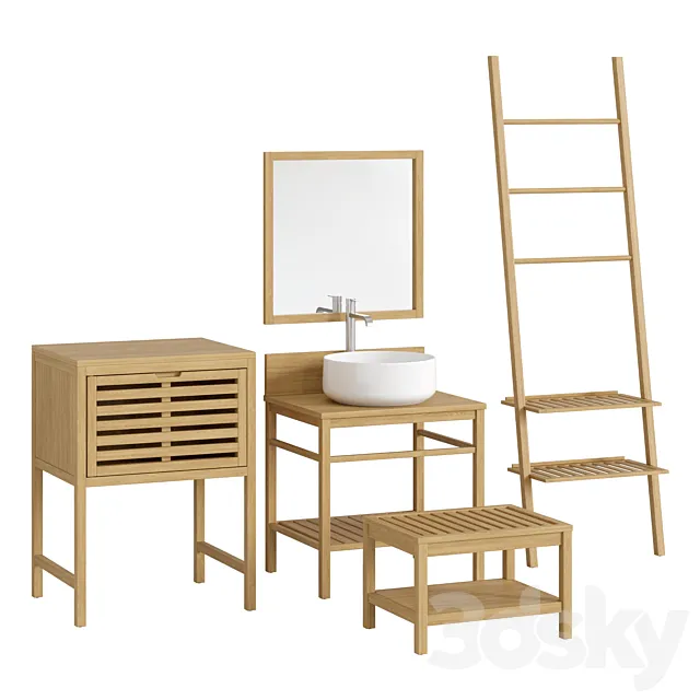 Haumea La redoute Bathroom furniture set # 01 3D Model