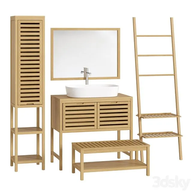 Haumea La redoute Bathroom furniture set # 03 3D Model
