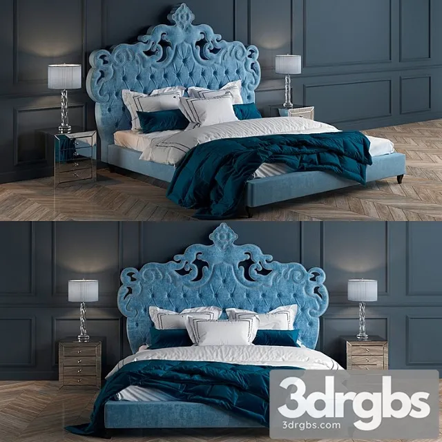 Haute house julia bed 2 3D Model Free