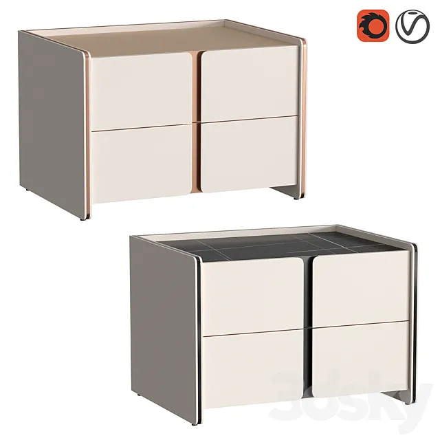 Havasu II bedside table 3DModel