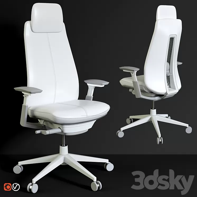 Haworth office chair 3D Model Free