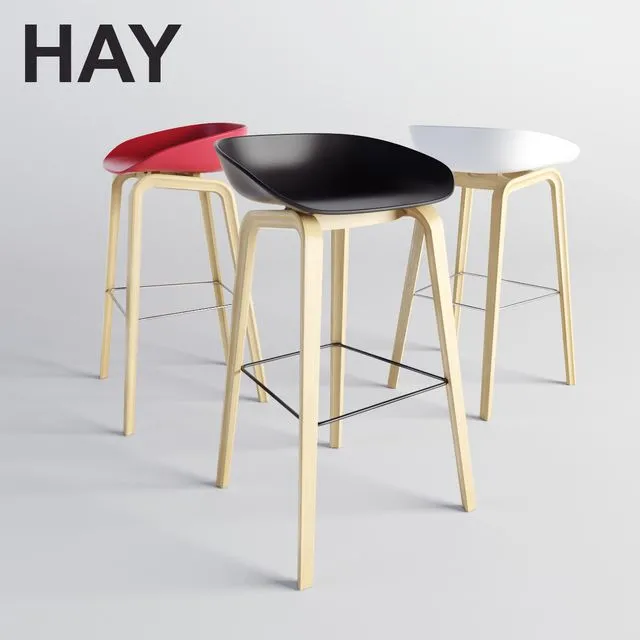 HAY About A Stool (AAS 38) 3D Model