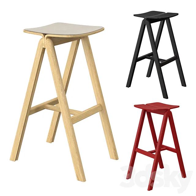 HAY Copenhague Barstool 3D Model