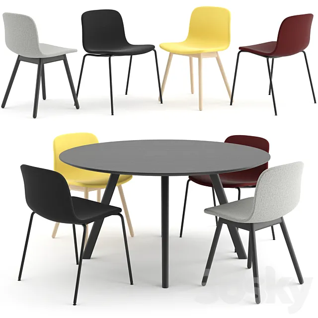 Hay dinning set 3D Model