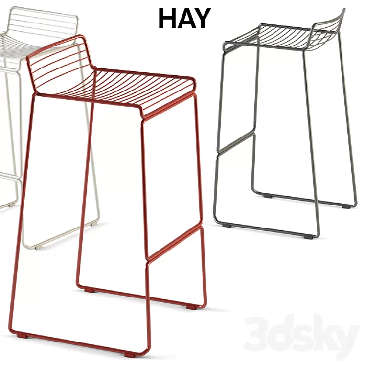 HAY / HEE BAR STOOL 3D Model