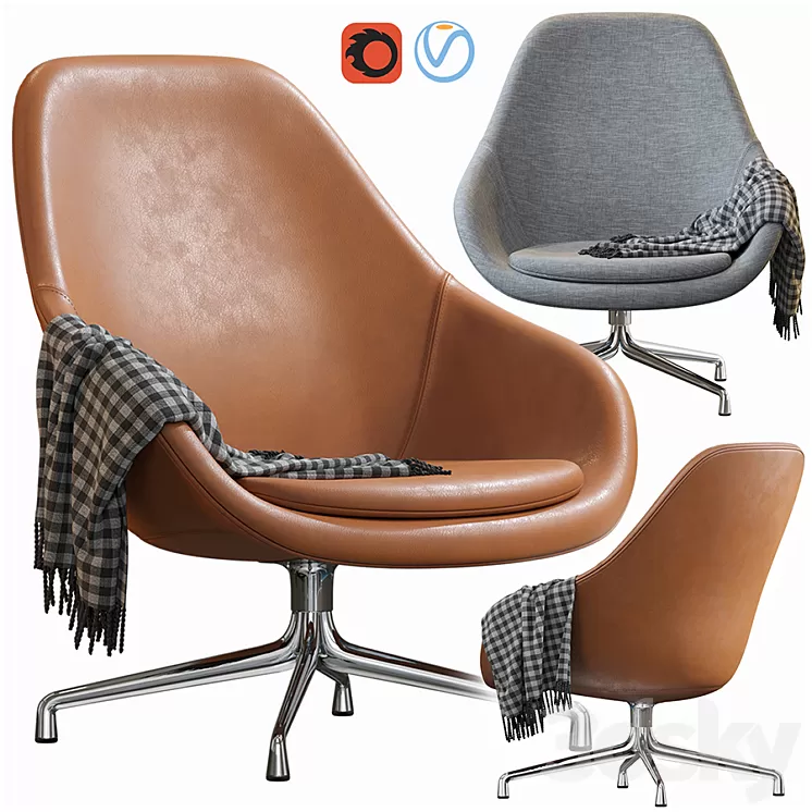 HAY LOUNGE ARMCHAIR 3D Model