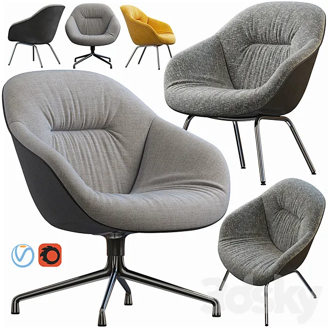 hay lounge armchair 3D Model