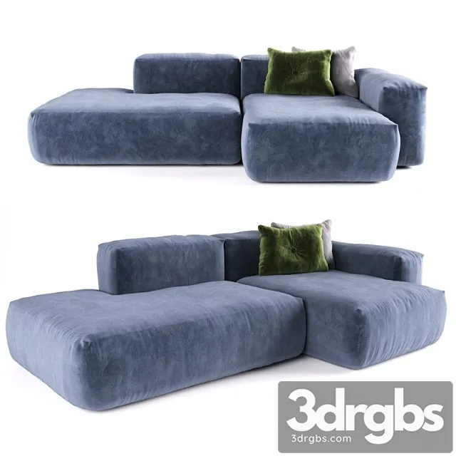 Hay Mags 2 5 Seater Comb 3D Model Free