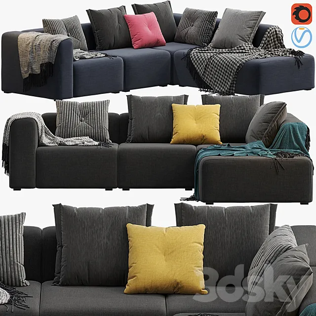 HAY MAGS CORNER COMBINATION 2 3DModel