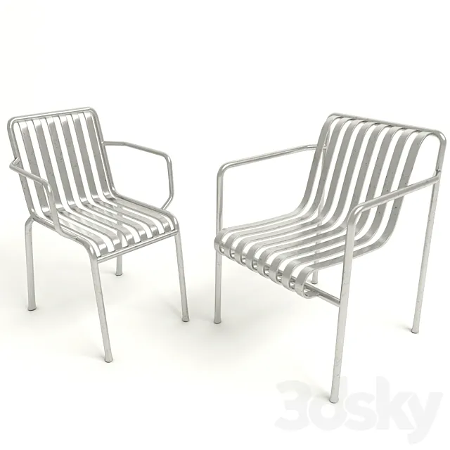Hay Palissade hot galvanised 3D Model