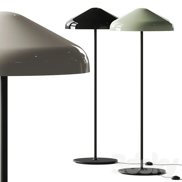 Hay Pao Steel Floor Lamp 3DModel