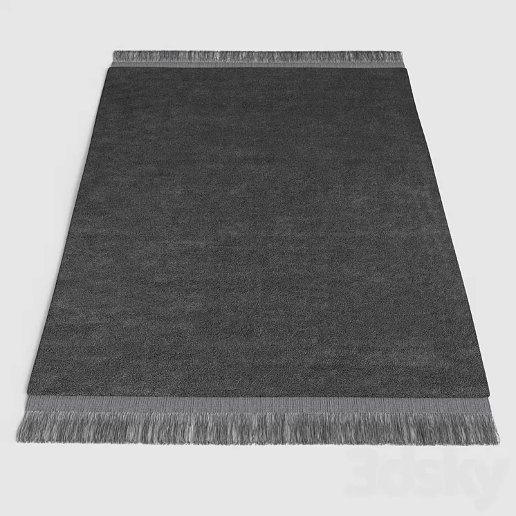Hay Raw Rug 3D Model