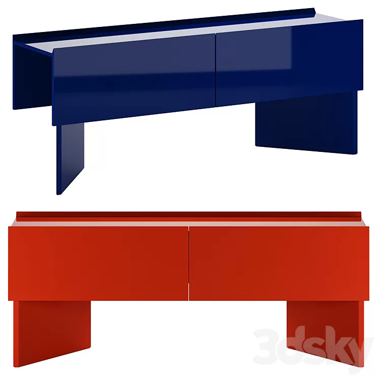 Hayama Sideboard by Cassina 3D Model