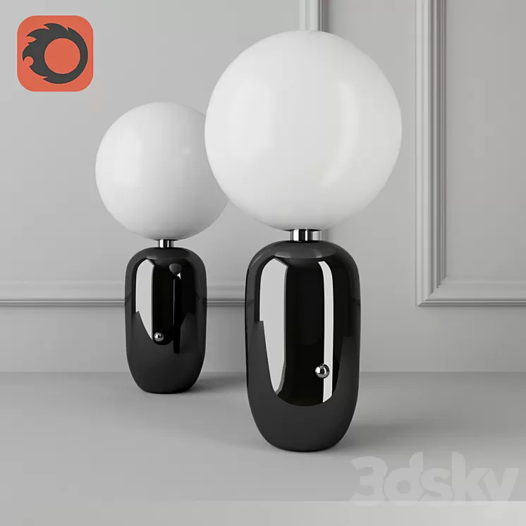 Hayon Studio Parachilna Aballs Black 3D Model