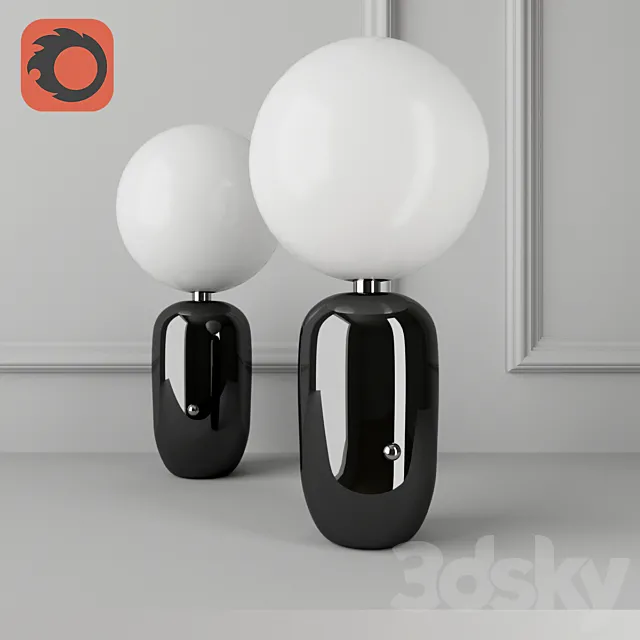 Hayon Studio Parachilna Aballs Black 3DModel