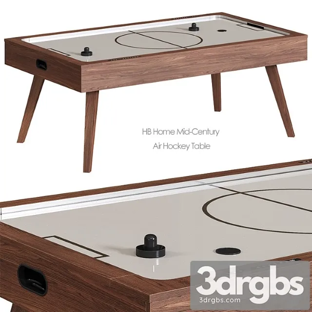 Hb home mid-century air hockey table west elm 3D Model Free