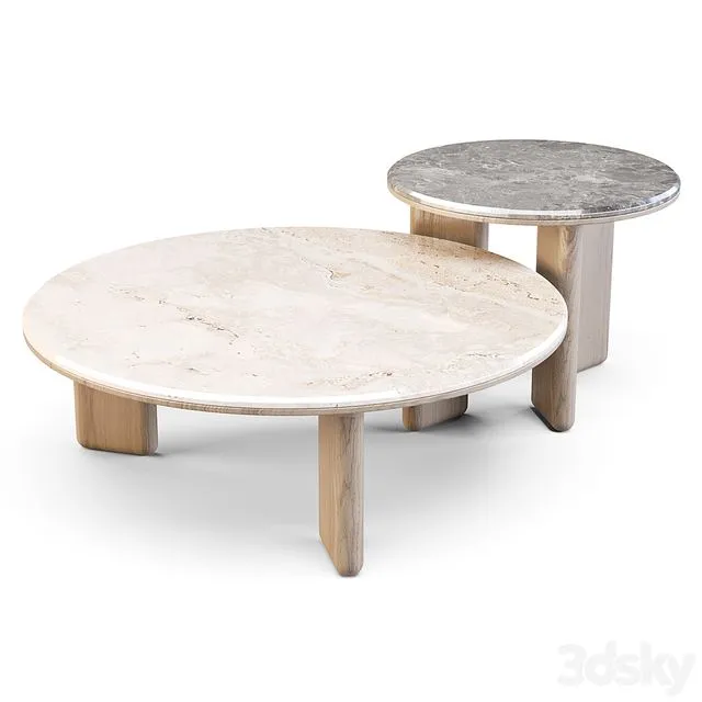 HC28 Oasis - Coffee and Side Tables 3D Model