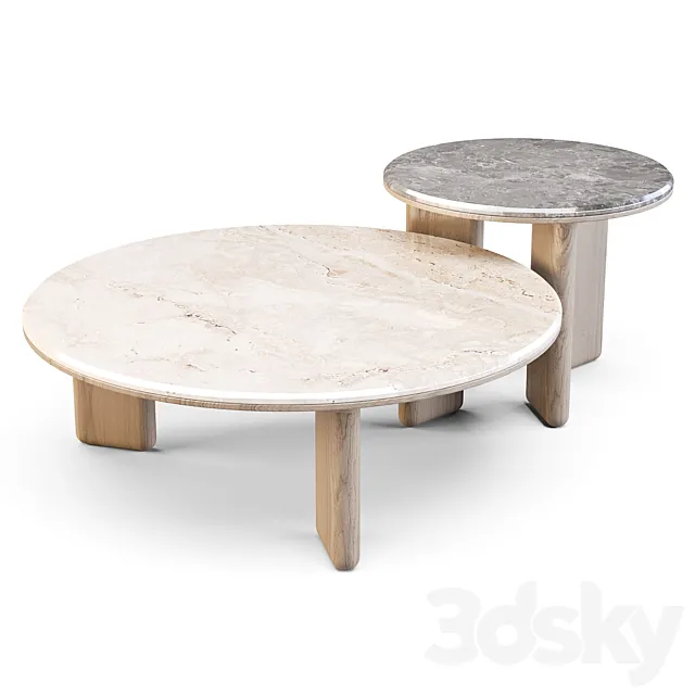 HC28: Oasis - Coffee and Side Tables 3D Model