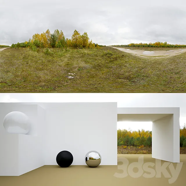 HDRi autumn forest Free Download