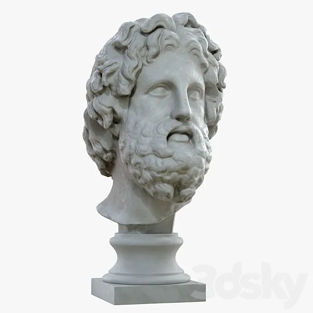 Head of Asclepius IV c. BC NS. Free Download