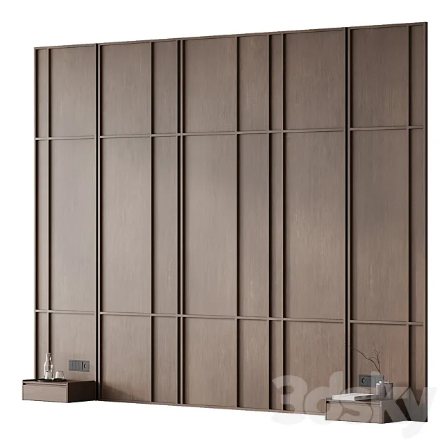 Headboard 008 | bedroom headboard | Wall composition Free Download
