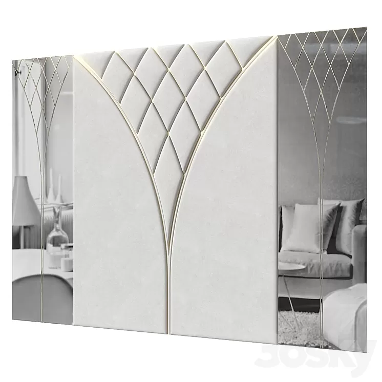 Headboard 010. 3D Model