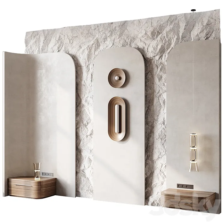 Headboard 3d Wall Panel 17 3D Model Free