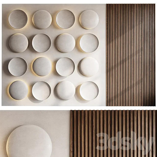 Headboard 3d Wall Panel 29 3D Model