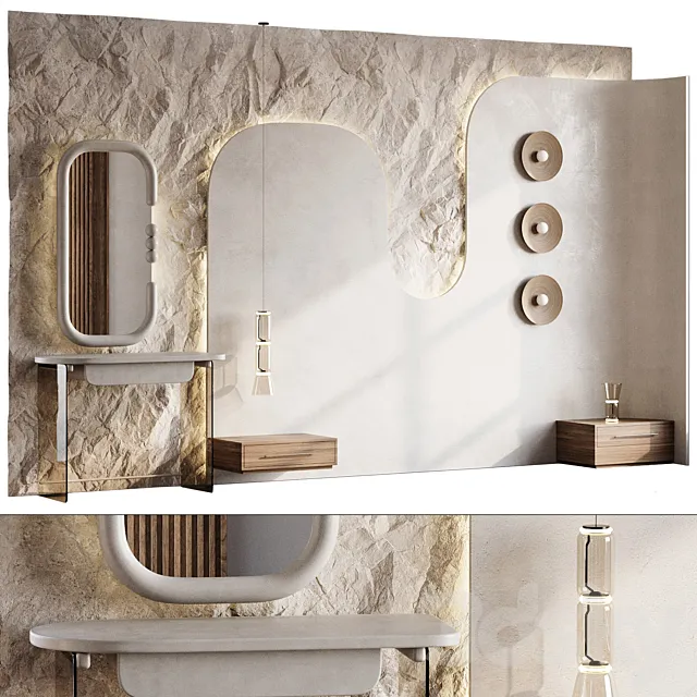 Headboard 3d Wall Panel 31 3D Model