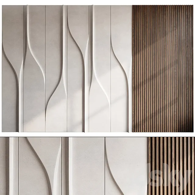 Headboard 3d Wall Panel 33 3D Model