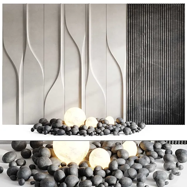 Headboard 3d Wall Panel 34 3D Model