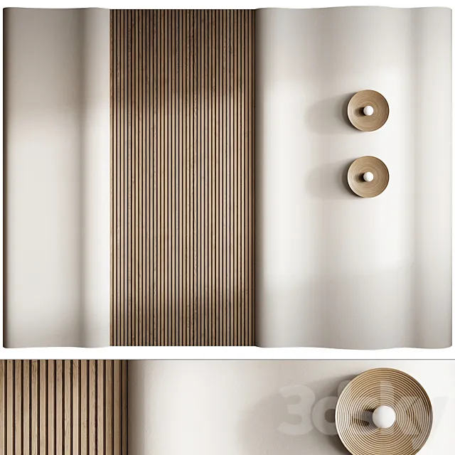 Headboard 3d Wall Panel 43 3D Model