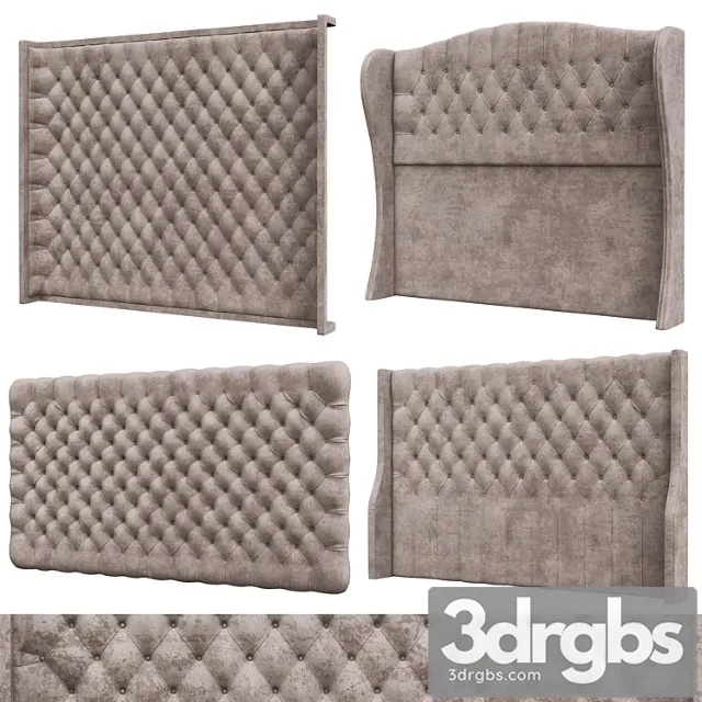 Headboard 4 view 3D Model Free