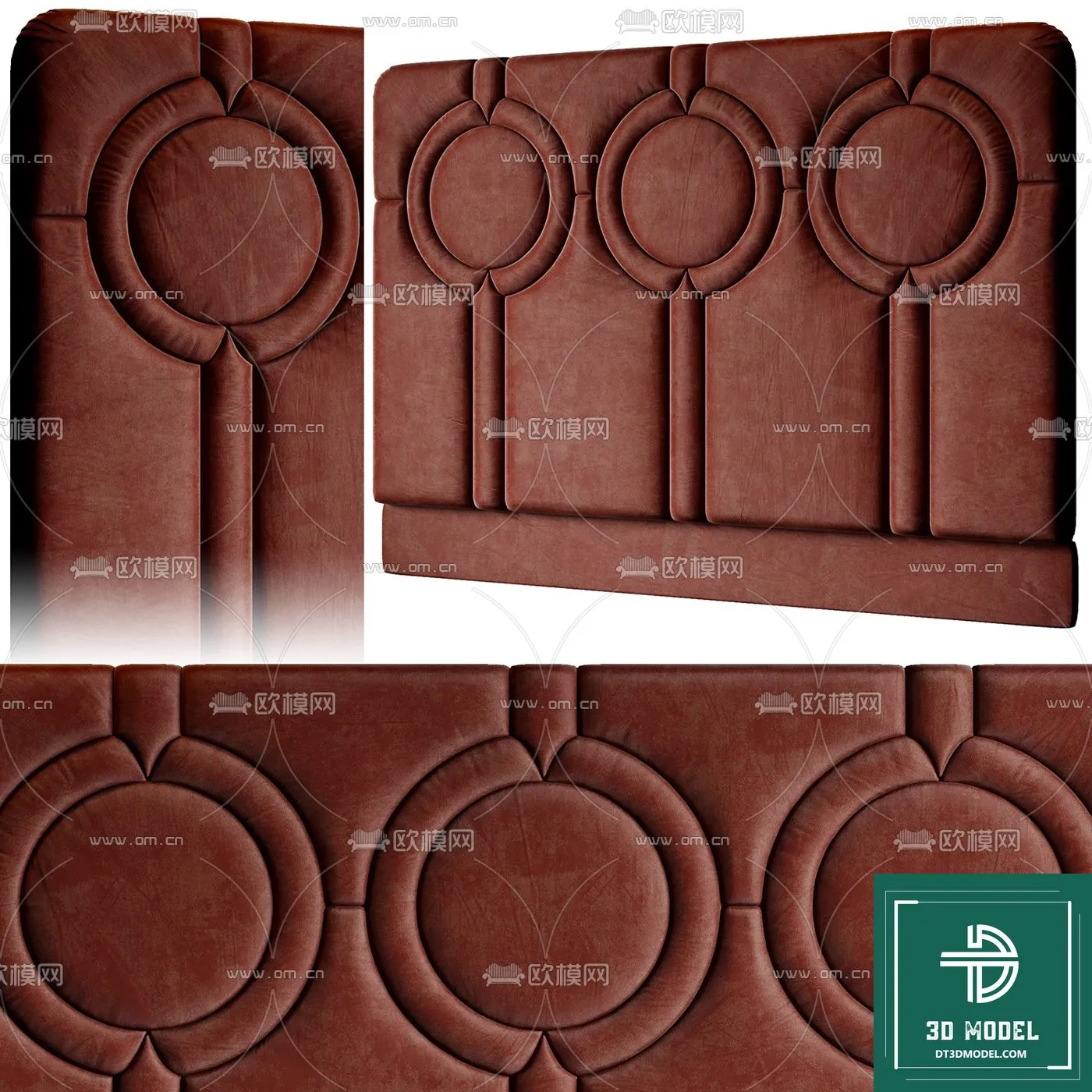 Headboard 3D Model for Bed - Interior 3D - 008