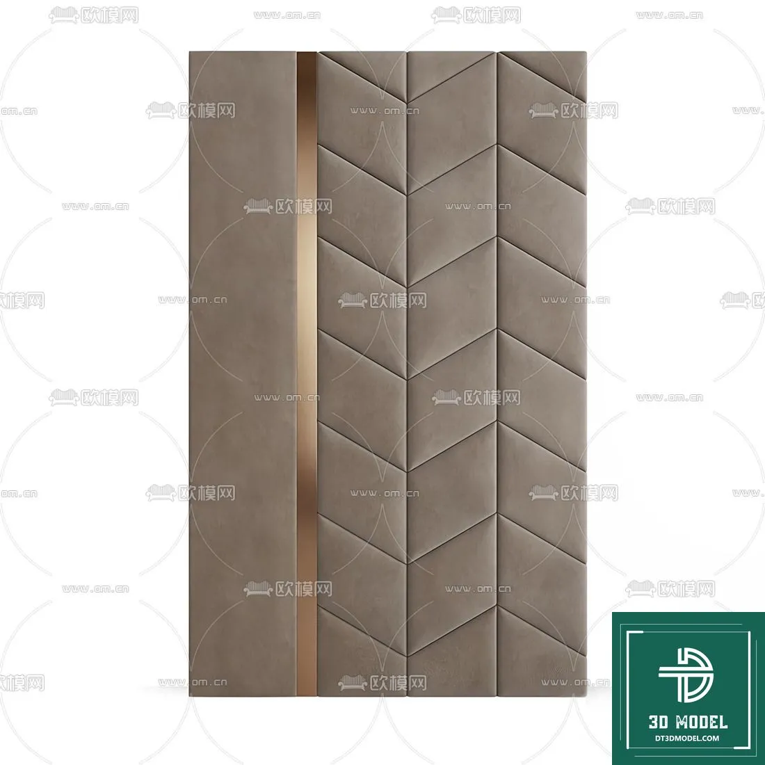 Headboard 3D Model for Bed - Interior 3D - 013