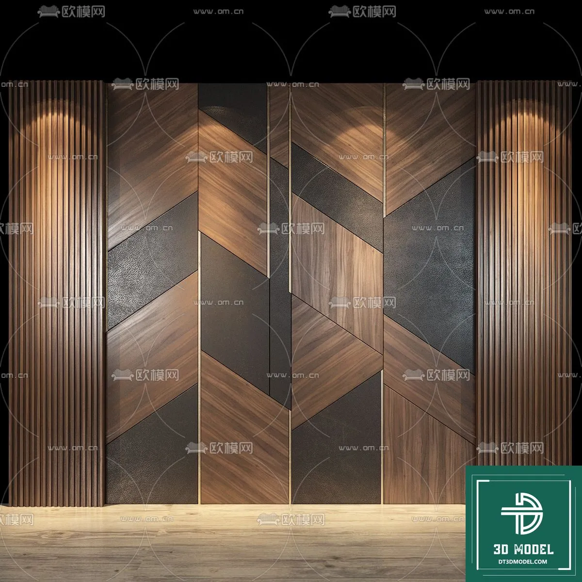 Headboard 3D Model for Bed - Interior 3D - 018