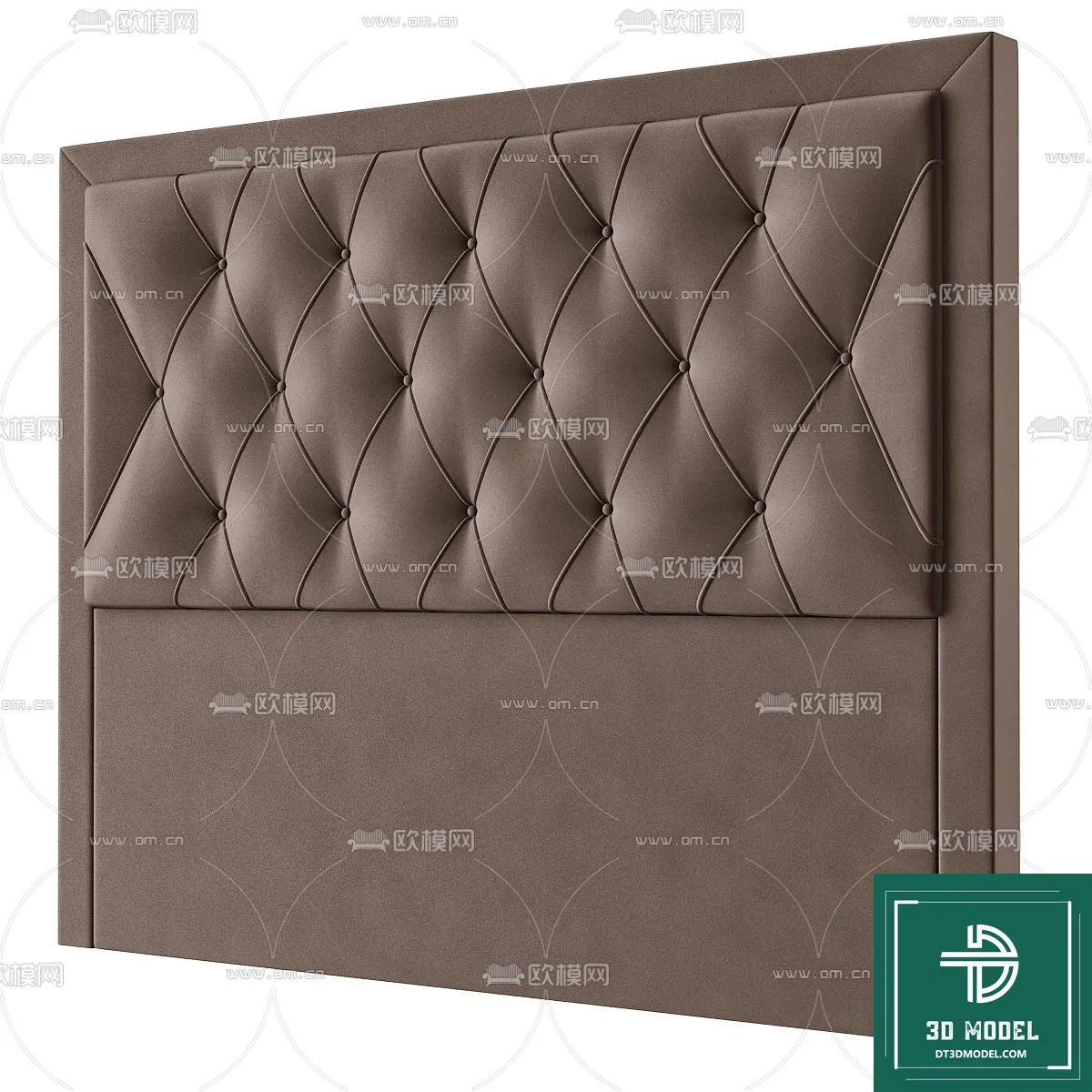 Headboard 3D Model for Bed - Interior 3D - 022