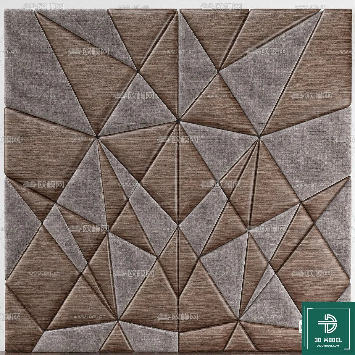 Headboard 3D Model for Bed - Interior 3D - 043