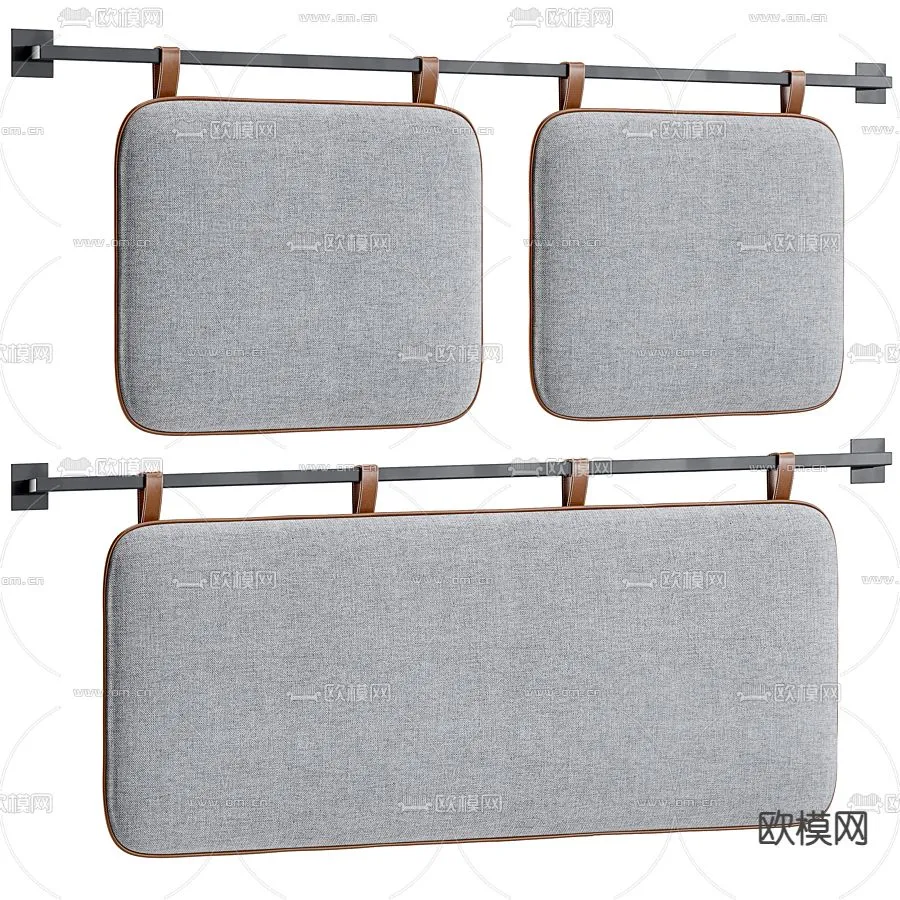 Headboard 3D Model for Bed - Interior 3D - 045