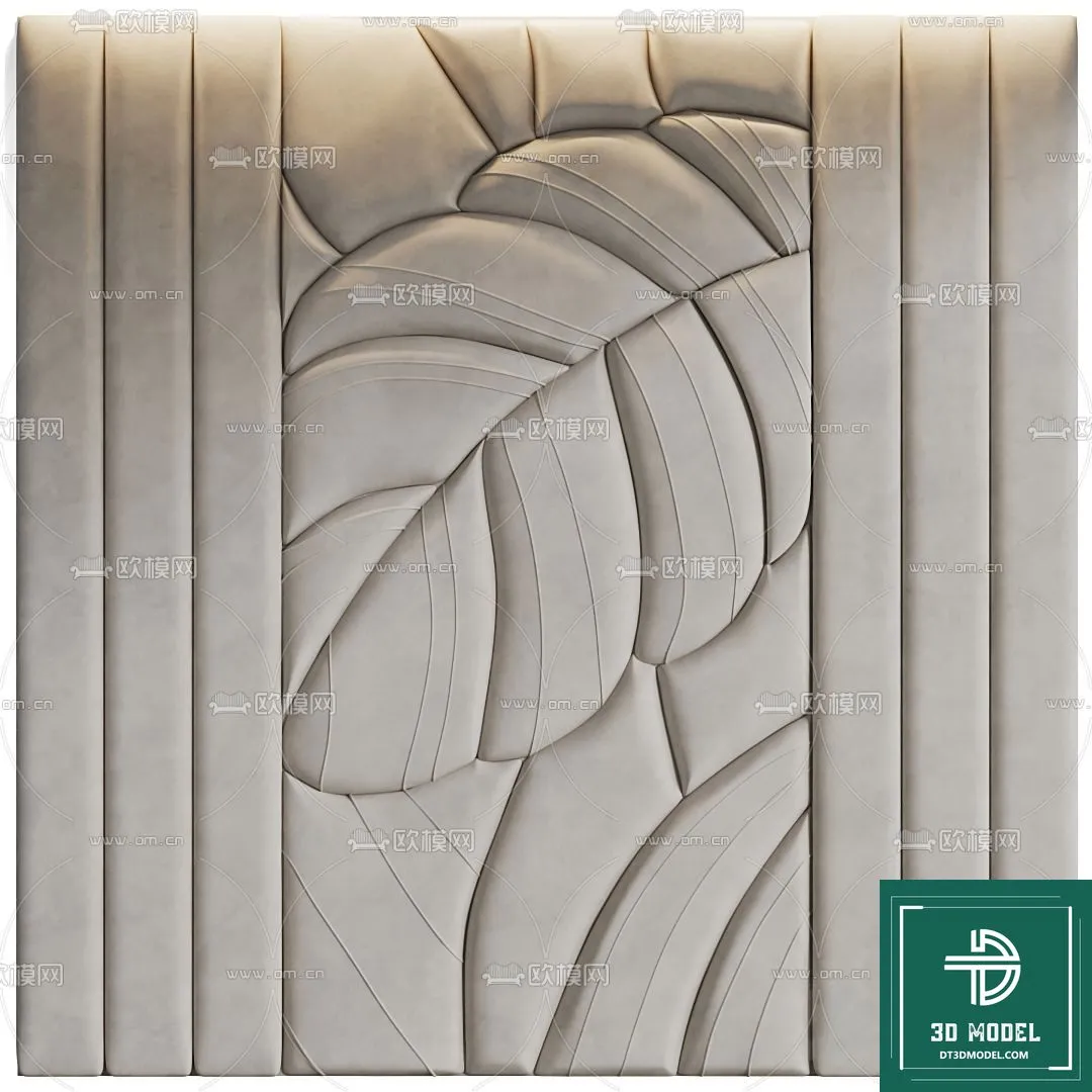 Headboard 3D Model for Bed - Interior 3D - 048